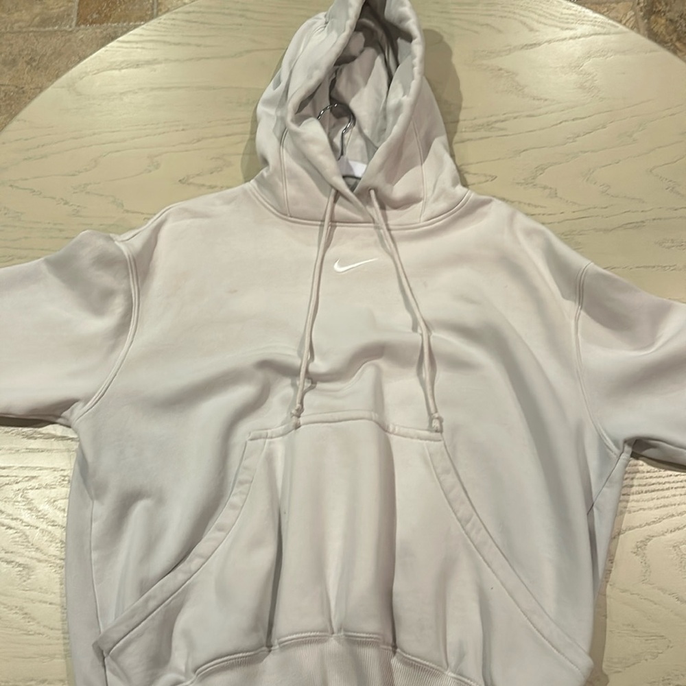Cream Nike hoodie